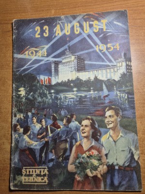 stiinta si tehnica august 1954 - electroputere craiova,regia autonoma maghiara foto