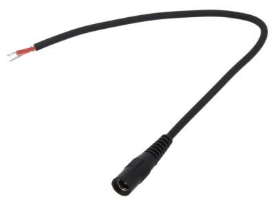 Cablu Electric 1x1mm2 DC 5.5/2.5 Negru 0.5m foto