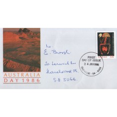 Australia 1986 - ziua Australiei, FDC circulata