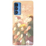 Husa compatibila cu Motorola G100 model Attack on Titan Squad, Silicon, TPU, Viceversa, Transparent, Carcasa