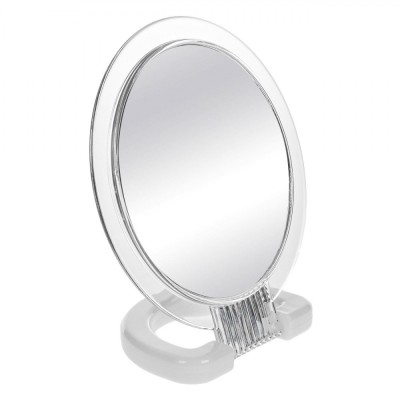 Oglindă de Masă, 15cm, Plastic, Dublă față, Simplă și Marire x2 foto
