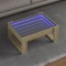 vidaXL Măsuță de cafea cu LED infinity, stejar sonoma, 70x53x30 cm 847632
