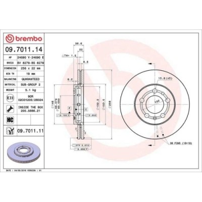 Set disc frana Audi A1 (8x1 8xk) 05.10-09.19 , A2 (8z0) 02.00-08.05, A3 (8l1) 09.96-09.06; Seat Cordoba (6l2) 09.02-11.09, Ibiza 3 (6l1) 02.02-11.09, foto
