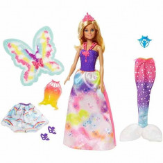 Jucarie Papusa Barbie Dreamtopia Fairytale Dress up Gift Set FMV91 Mattel foto