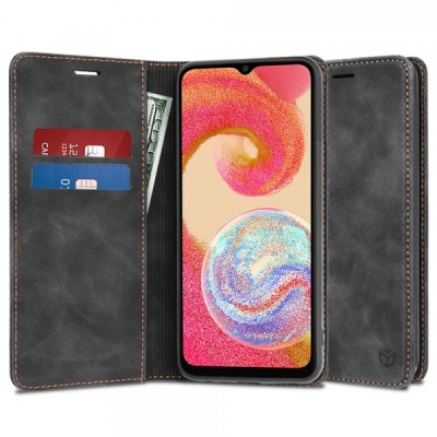Husa pentru Samsung Galaxy A04e A042 / M04 M045, Techsuit, Confy, Neagra foto
