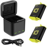 Kit Incarcator cu 2 Baterii Telesin GP-BNC-901 pentru GoPro