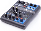 Mixer audio pasiv profesional WVNGR K-6 cu 4 canale si DSP 99 multi effect