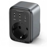 Incarcator Retea UGREEN CD314, 30W, 3A, 2 x USB-A - 1 x USB-C - 1 x Schuko, Negru
