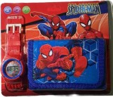 Cumpara ieftin Set Ceas Electronic Spider Man Copii + Portofel Spider-Man - Cadou Baieti 3+ Ani