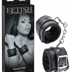 Catuse Piele Cumfy Cuffs, captusite cu blana catifelata