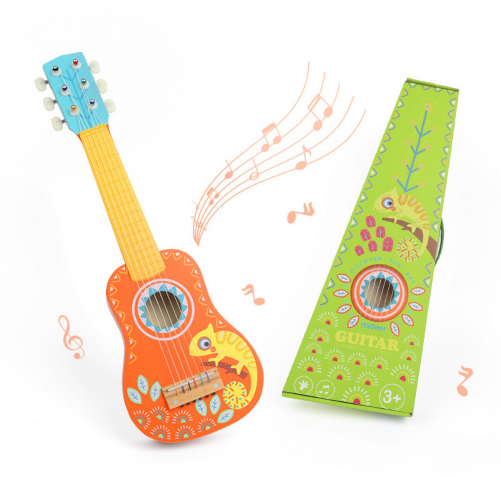 Chitara din lemn pentru copii, Jucarie Muzicala | Okazii.ro