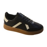 Tenisi Dama Casual Piele Ecologica Brant Spuma Memorie Jomix Negri Maro 41
