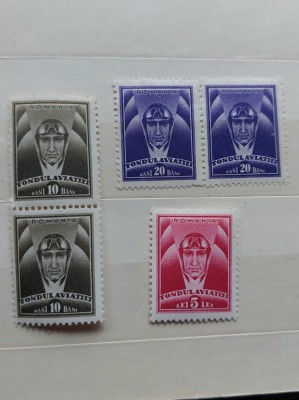 Timbre Fondul Aviatiei anul 1936 -3 valori MNH foto