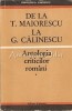 De La T. Maiorescu La G. Calinescu I, II - Eugen Simion, Antologia criticilor romani, 1971, Eminescu, Studii literare