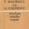 De La T. Maiorescu La G. Calinescu I, II - Eugen Simion