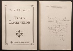 Contributiuni la Studiul Popoarelor TEORIA LATENŢELOR Ilie Badescu DEDICATIE ampla si AUTOGRAF 338 pag SOCIOLOGIE GEOPOLITICA FILOSOFIE Stare ca noua