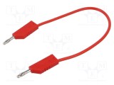 Cablu de măsurare Hirschmann T&amp;M 60V DC 30V AC 32A 250mm negru
