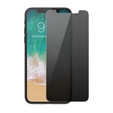 Folie de sticla privancy 5D case friendly pentru Apple iPhone XS MAX, Privacy Glass GloMax, folie securizata