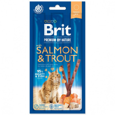 Brit Premium Cat Sticks Salmon &amp;amp;amp; Trout 3 buc foto