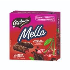 Jeleuri Invelite in Ciocolata Mella, Aroma de Cirese, 190 g, Jeleuri Fructe, Jeleuri Gust de Fructe, Jeleuri cu Fructe, Jeleuri Cirese, Jeleu Cirese, foto