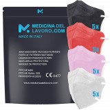 Set de 20 de masti de protectie Medicinadellavoro, multicolor