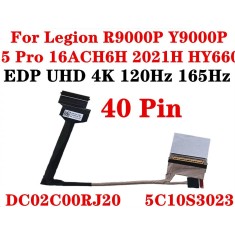 Cablu video LVDS Laptop, Lenovo, Legion 5 Pro 16ITH6 Type 82JF, 5C10S30234, DC02C00RJ00, DC02C00RJ10, DC02C00RJ20, HY660 EDP Cable, 40 pini