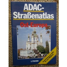 ADAC - STRA&szlig;ENATLAS OST-EUROPA (ATLAS CU HARTI AUTO, EUROPA DE EST)