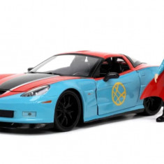 Set Chevrolet Corvette Z06 2006 cu figurina Doctor Strange, 1/24, Jada, +8 ani