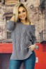 A748-181 Pulover casual tricotat model oversize, M, M/L