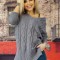 A748-181 Pulover casual tricotat model oversize