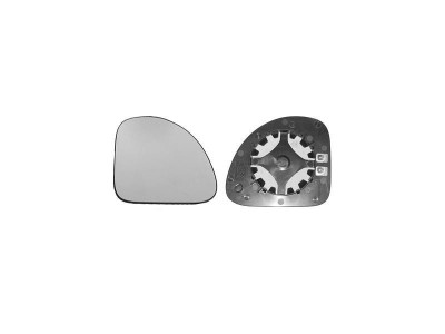 Geam oglinda Fiat Multipla (186) 01.1999-12.2004 partea dreapta Best Auto Vest crom convex cu incalzire, parte superioara foto