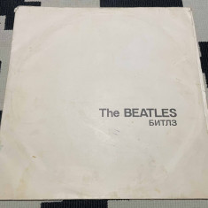 The beatles white album dublu disc vinyl 2LP muzica pop rock rnr AnTrop URSS VG+