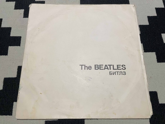 The beatles white album dublu disc vinyl 2LP muzica pop rock rnr AnTrop URSS VG+