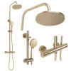 Set dus cu termostat Rea PAROT BRUSHED GOLD