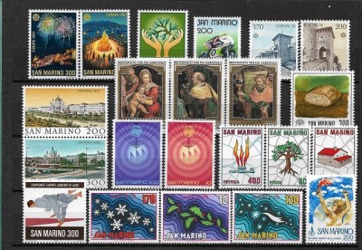 C2764 - lot timbre San Marino neuzate,perfecta stare,serii complete foto