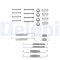 DELPHI LY1026 Set accesorii, sabot de frana