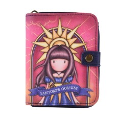 Portofel mic din piele Santoro Gorjuss indiferent de vreme - Raza de lumina, 10 x 13 x 3,5 cm