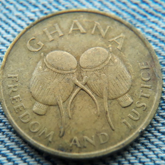 2n - 5 Cedis 1984 Ghana / an unic de batere