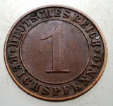 B.240 GERMANIA WEIMAR 1 REICHSPFENNIG 1935 A