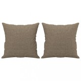 Cumpara ieftin Perne decorative, 2 buc., gri taupe, 40x40 cm, material textil