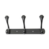 Cuier metalic cu 3 agatarori, lungime 24.5cm, negru Z-TOOLS / ZTS 8146