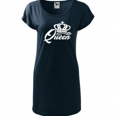 Tricou rochie Malfini bumbac print "Queen" marimi L