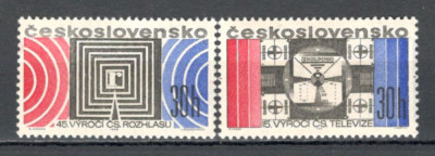 Cehoslovacia.1968 Aniversari Radio si Televiziune XC.452 foto