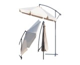 Umbrela de gradina pliabila cu husa Sunwaal, 350 cm, bej, MalTec 112650