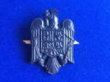 Insignă militară - Rom&acirc;nia - Caschetă/Emblemă/Coifură - Cu coroană - Actuală