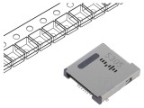 Conector ATTEND 115U-B210 pentru carduri Micro SIM, Nano SIM și microSD push-pull
