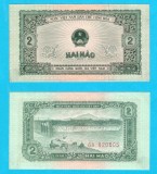 Vietnam Nord (pick 69) 2 Hao 1958 aUNC+ serie: GA 820605; Bivoli