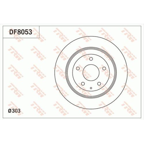 Set discuri frana Mazda Cx-30 (Dm), Cx-5 (Ke, Cx-5 (Kf), Cx-5 Van (Ke ), Mx-30 (Dr), punte spate, 303x10, plin, TRW