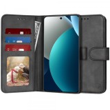 Husa pentru Xiaomi Redmi Note 15 Pro 4G, Techsuit, Diary Book, Neagra