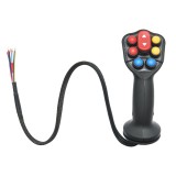 Joystick electric ergonomic cu 7 butoane pentru control utilaje E-DK-03